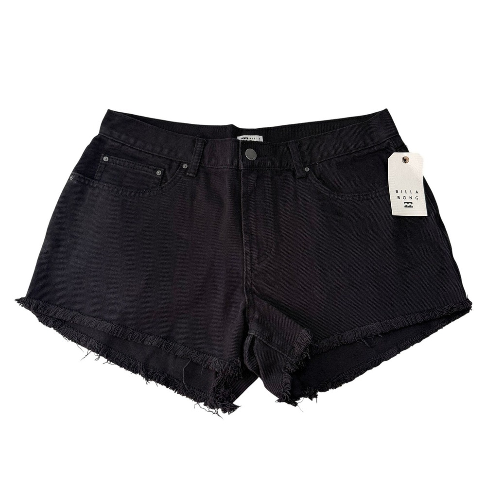Billabong Cruisin Along Black Denim Cutoff Shorts ABJDS00118 Womens 30 NEW